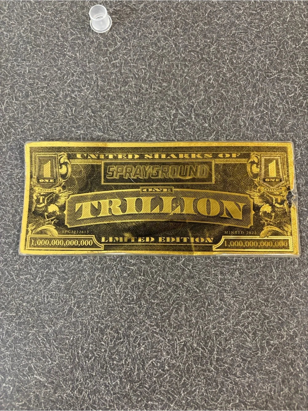 Sprayground Gold Trillion Novelty Wall Plaque